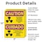 Signmission Radiation & Laser Sign, 10 in H x 7 in W, Plastic, Rectangle OS-2PACK-CR-P-710-L-10167 - alternate 2